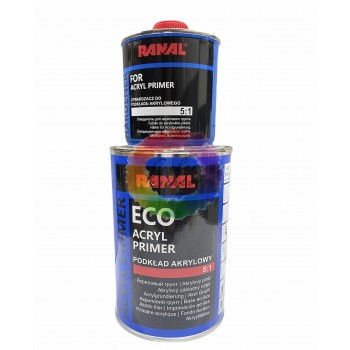 Акриловий грунт для авто Ranal ECO 5+1 сірий 0,8+0,16 затверджувач